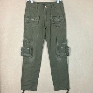 Vintage Y2K Japanese Free Knight Tactical Military‎ Utility Cargo Pants size 28